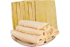 Tofu Skin,Sheet-��17.6oz/500g�� Yunnan Shiping Dried Tofu Skin Handmade Thousands of Tofu Skin Tofu Bamboo Dried Tofu Skin Soy 