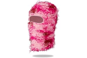 MGBPEI Distressed Balaclava Ski Mask for Men/Women Knitted Full Face Ski Mask Windproof Neck Warmer