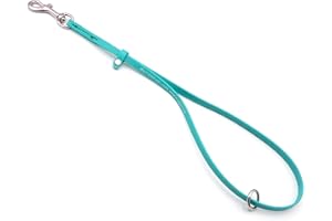 GROOMERSPRO Jelly Pet Grooming Loops 3/8'' x 18'' W/Ring (Teal) | Made in The USA
