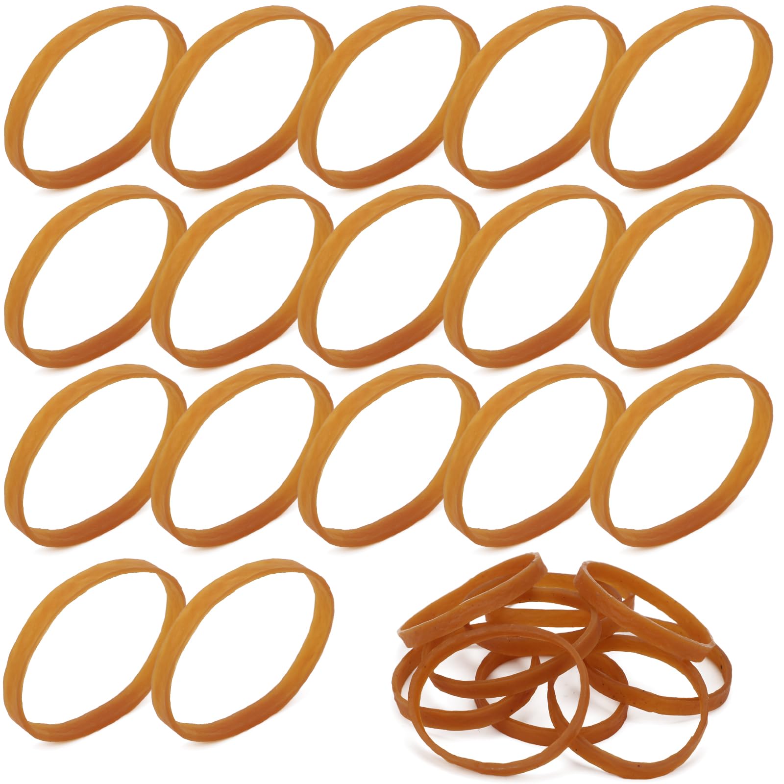 PEUTIER 30pcs Ski Brake Retainers, 2.76x0.24 Inch Ski Brake Rubber Bands Ski Brake Retainer Strap Snowboard Retainers for Outdoor Winter Sports Snowboard Accessories