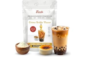 Fanale Premium Creme Brulee Bubble Tea Flavoring Powder | Perfect for Baking, Smoothies, Desserts and Drinks | Instant Flavoring Powder for Boba Milk Tea - 2.2 lb 1kg | PWD288