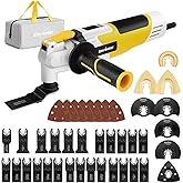ENVENTOR Oscillating Multi Tools, 2.5A Electric Oscillating Saw Corded with 43PCS Accessories, 15000-22000 OPM, 6 Variable Sp