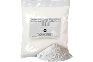 NATUREJAM CMC Powder 2 Pounds BULK-SODIUM CARBOXYMETHYL CELLULOSE