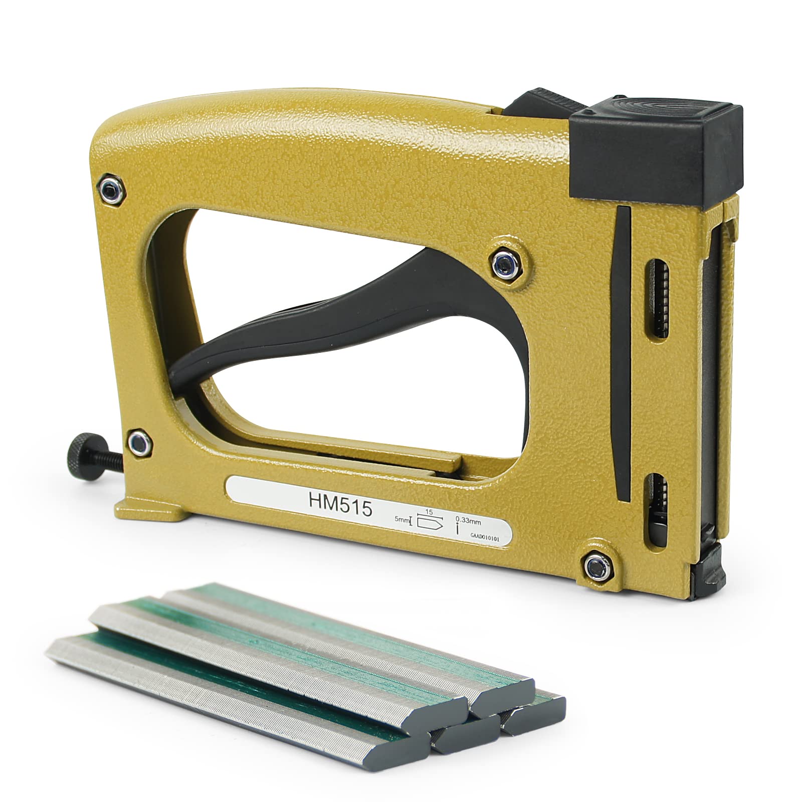 KAMSIN HM515 Point Driver, Manual Framing Tool with 1000PCS Flexible Points, 15mm(5/8'') Length Lightweight Flex Point Tacker for Picture Framing