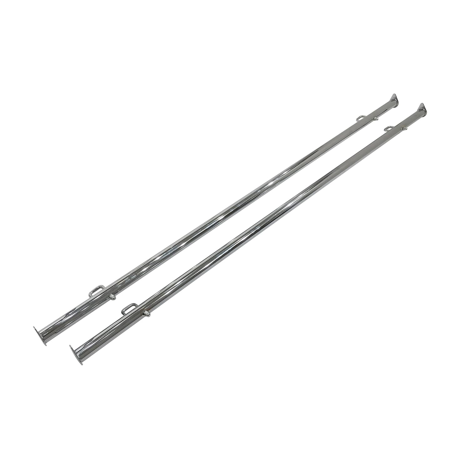 Econoco Clamp-On Hangrail for Double Bar Racks 60" (Pack of 2)