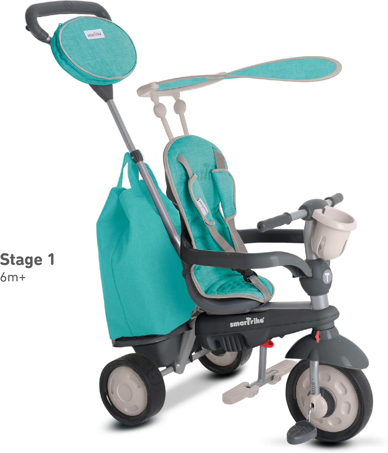 smart trike blue and white