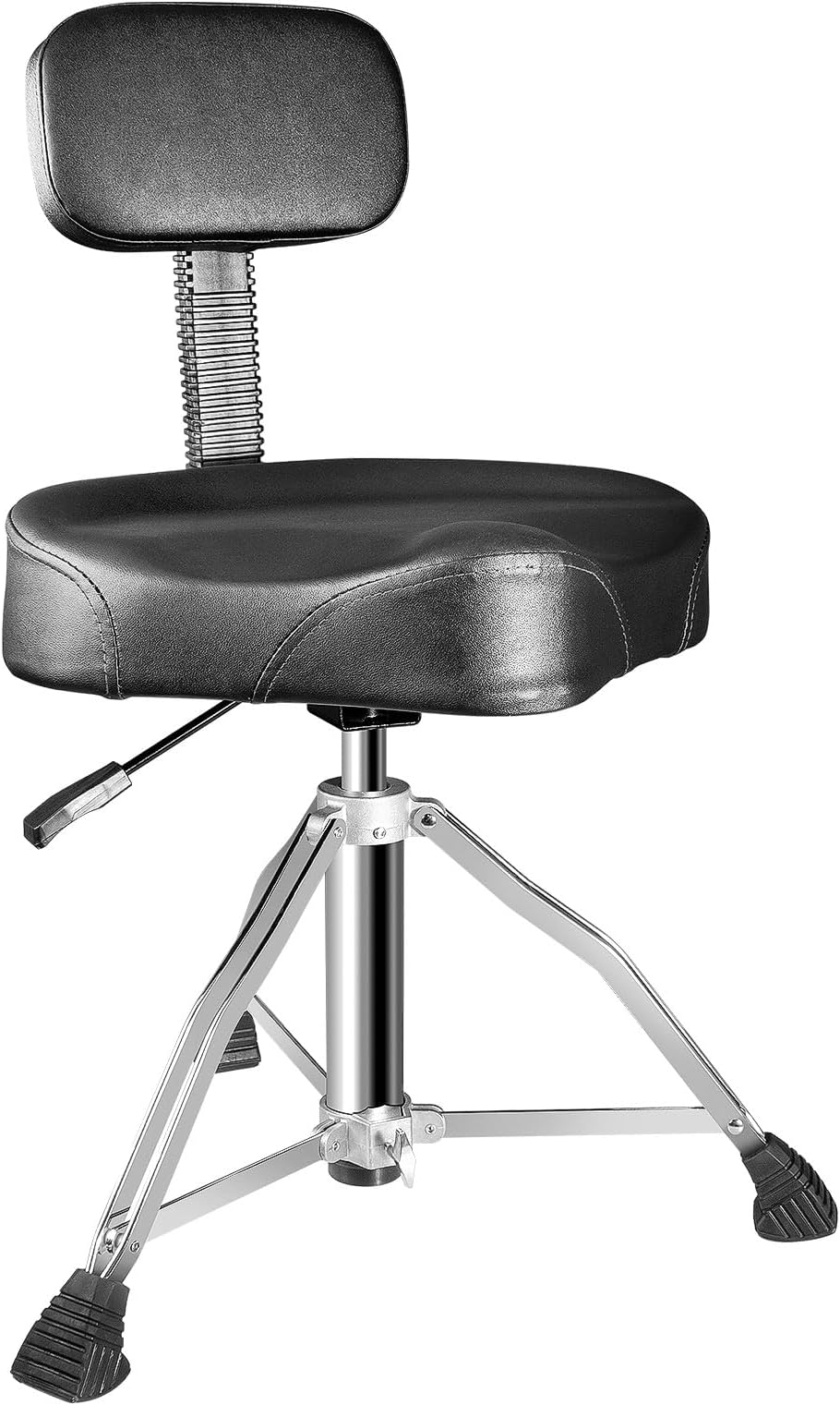 SONICAKE Drum Throne with Backrest Hydraulic Adjustable Height Double-braced