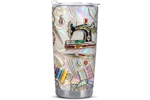 Timeless Things Appreciated More Than You Can Sew, Stainless Steel Tumbler, Gift for Crafters and Sewing Lovers Personalized 