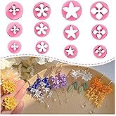 KEOKER Spring Clay Cutters, Spring Polymer Clay Cutters Flowers, Small Flower Clay Cutter, 12 Shapes Floral Polymer Clay Cutters for Earrings, Flower Clay Cutters for Polymer Clay Jewelry