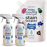 Miss Mouth's Messy Eater Stain Treater Spray - 16oz 2 Pack Stain Remover and 32oz XL Refill Pouch
