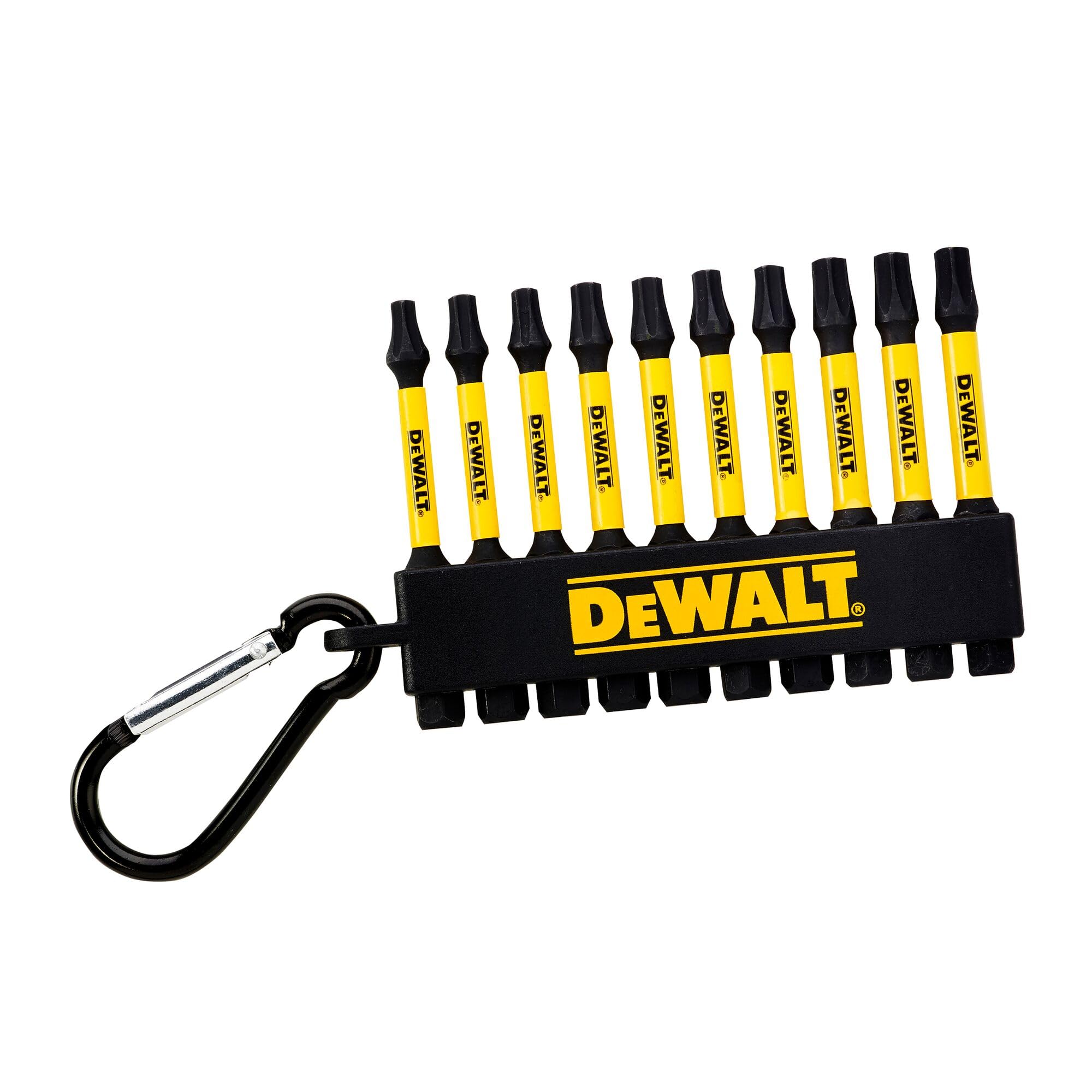 DeWALT DT7275-QZ Key Ring Mix Torx 57 mm 10-Piece Black/Yellow
