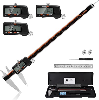 HARDELL 12 Inch Digital Vernier Caliper Stainless Steel LCD Caliper
