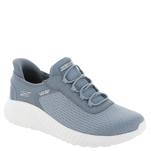 Skechers Women's Hands Free Slip-Ins Bobs Squad Chaos-in Color Sneaker, Slate, 6.5 Wide