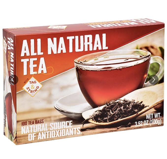 Greenbrier International All Natural Tea, 100 Tagless Tea