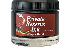 Private Reserve Ink Copper Burst – Premium 60ml Fountain Pen Ink Bottle | Warm Copper with Fast-Drying Formula | Archival Quality & pH-Balanced | Ideal for Creative Writing & Art