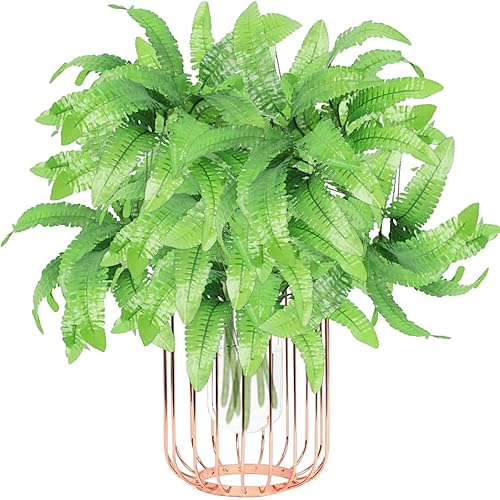 astylishome Decorative Artificial Plants Artificial Ferns for Outdoors Large Fake Greenery Stems Faux Plants UV Resistant Artificial Plant for Garden Planter Window Porch Home Indoor Outdoor 2801