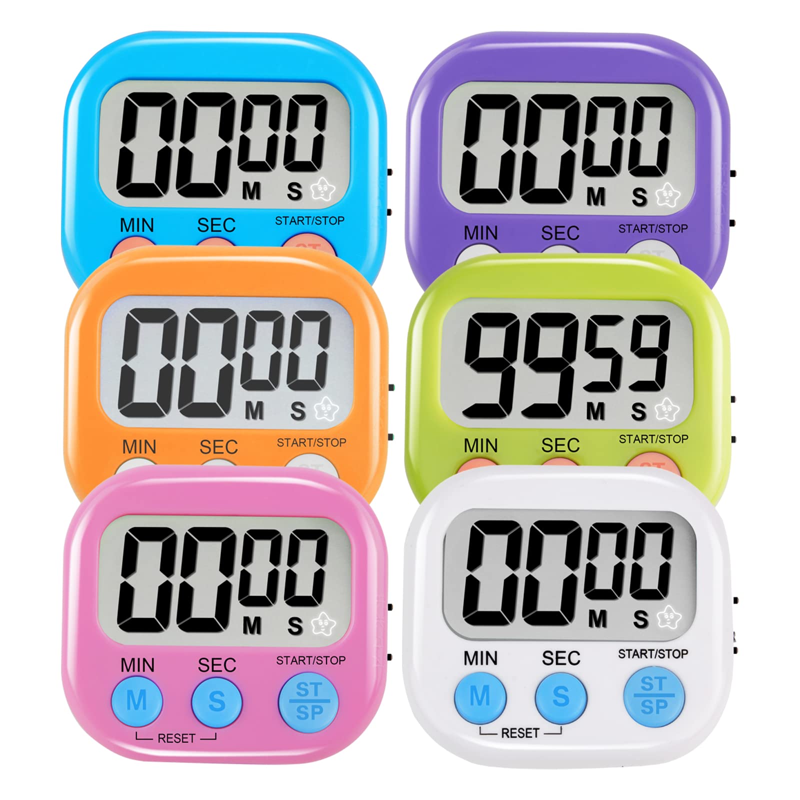 6 Pack Multi-Function Electronic Timer - Magnetic