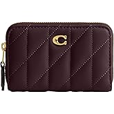 COACH Quilted Pillow Leather Small Zip Around Card Case