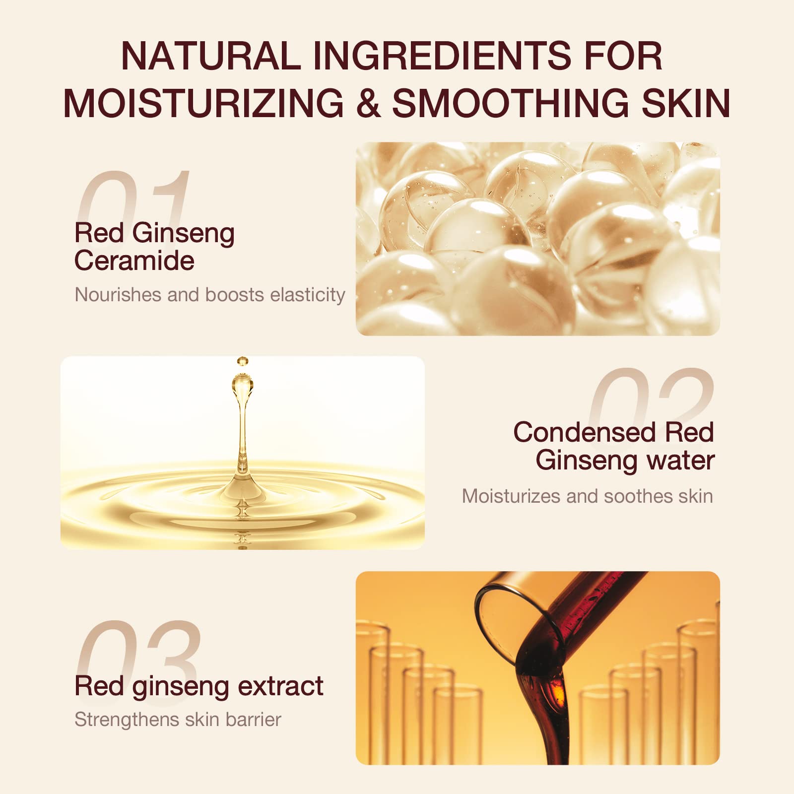 Donginbi Red Ginseng Moisturizing & Firming Set EX, Anti-Aging Korean Skin Care, Routine Kit for Smooth, Radiant Skin by KGC