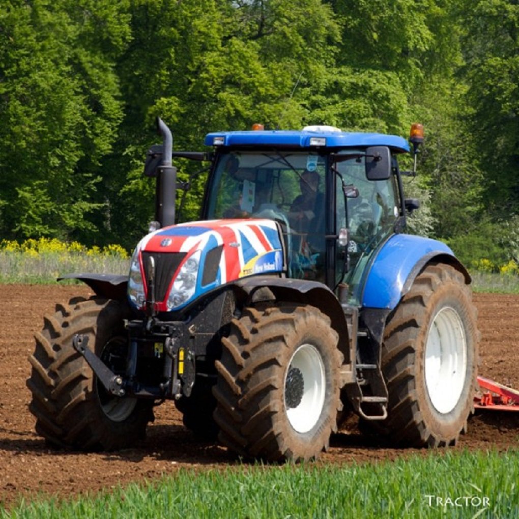 Tractor greeting card with engine sound inside