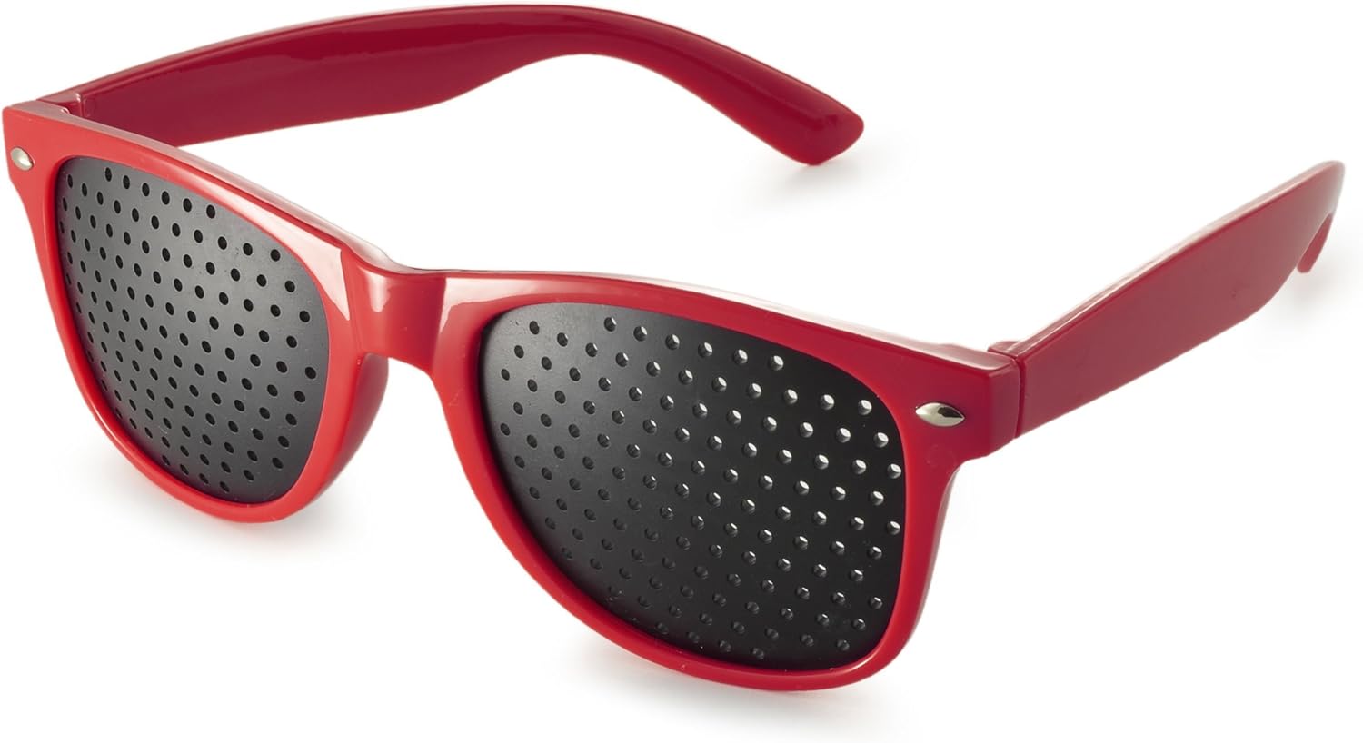 Ganzoo - Gafas reticulares para el entrenamiento ocular de relajación de la vista, con patillas de colores y forma en B