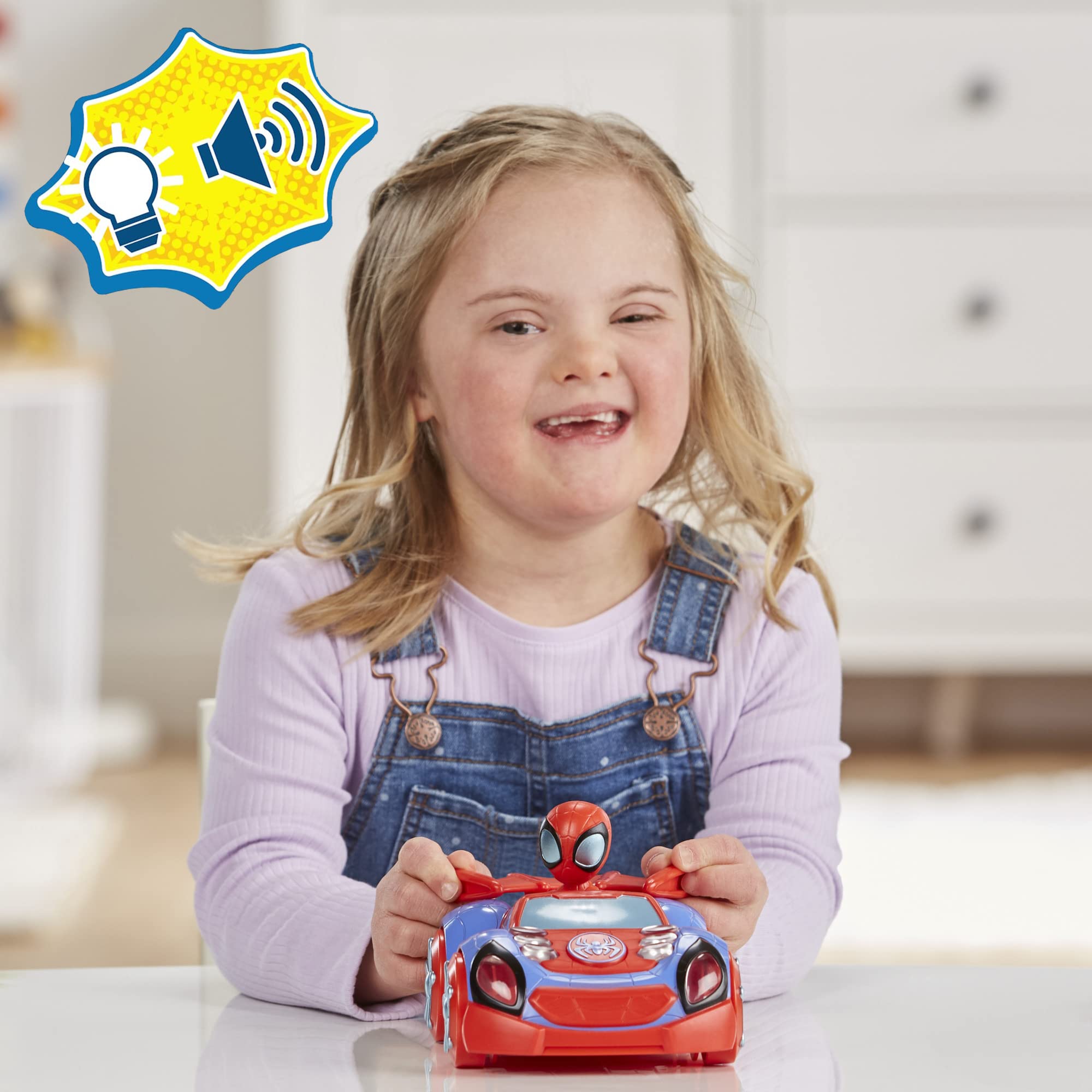 Spidey and His Amazing Friends Glow Tech Crawler Toy Car with