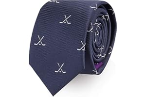 AUSCUFFLINKS Sports & Speciality Ties | Neckties for Men | Woven Skinny Neck Ties | Present for Work Colleague