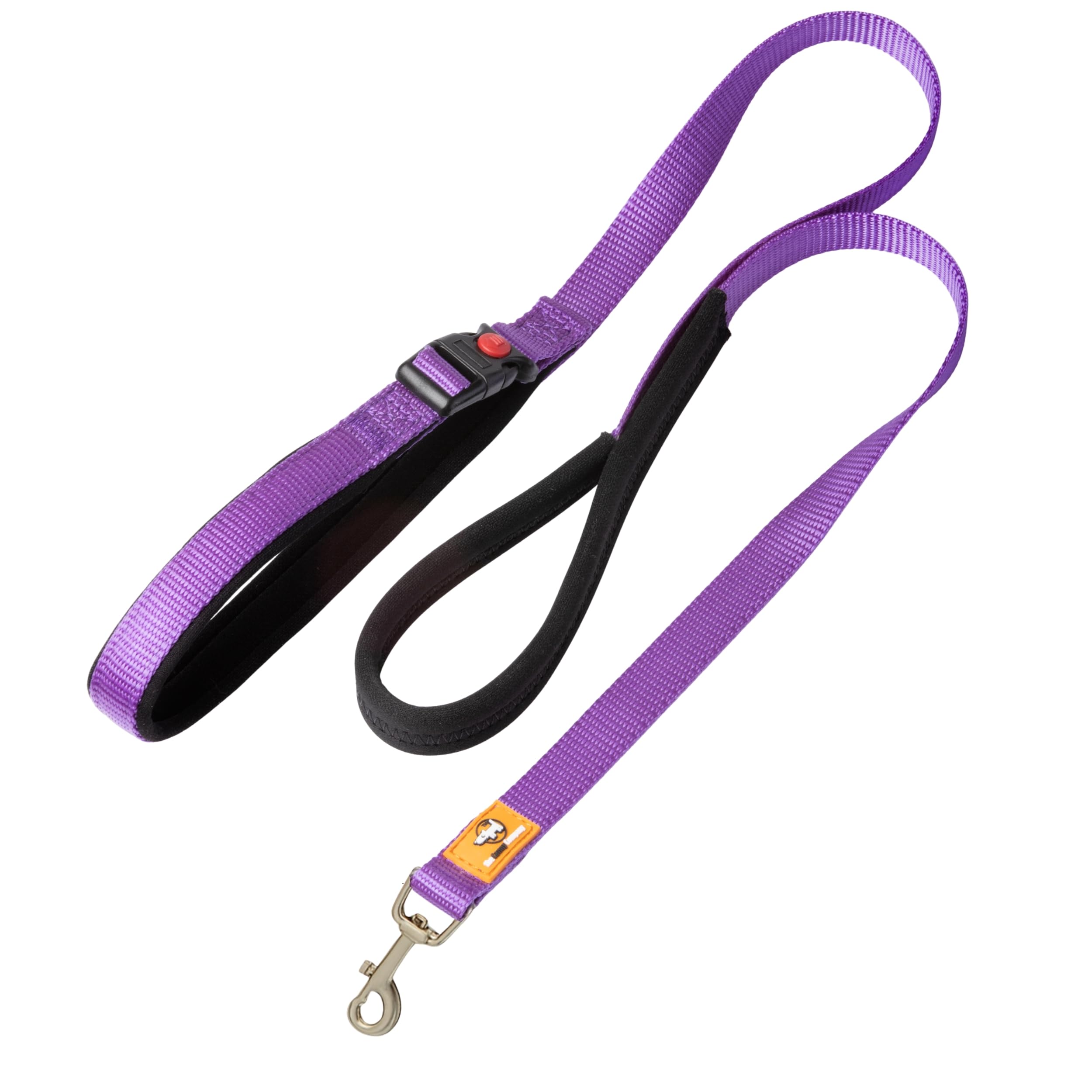 Canny Lead – Anti‑Pull Dog Lead for Headcollars incl. Canny Collar | Soft Grip for Small Dogs & Puppies | Encourages Calm Walking – 120cm x 15mm, Purple