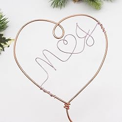 Personalized Mr and Mrs Christmas Tree Topper Metal