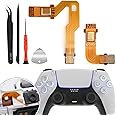 Microphone Ribbon Cable BDM-020 for PS5 Controller Left and Right Ribbon Cable Replacement for Sony Playstation 5 PS5 BDM-030 with Repair Tool Set