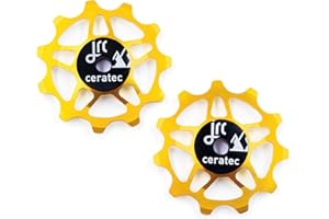 JRC Components 11T Ceramic Pulley Wheels | Compatible with Shimano Dura Ace R9250, 105 R7150 & Ultegra R8150 | Hybrid Ceramic Derailleur Pulley Wheels for Shimano 12 Speed Rear Derailleur