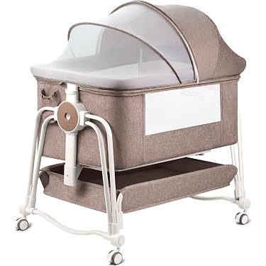 Amazon.com: suihuooo 4 in 1 Baby Bassinet Bedside Sleeper, Rocking