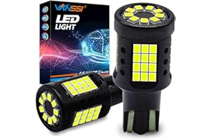 VANSSI 921 LED Bulb Reverse Light - 912/906/916/922 W16W T15 CANBUS Error Free Super Bright White, 57SMD with Built-in Resist