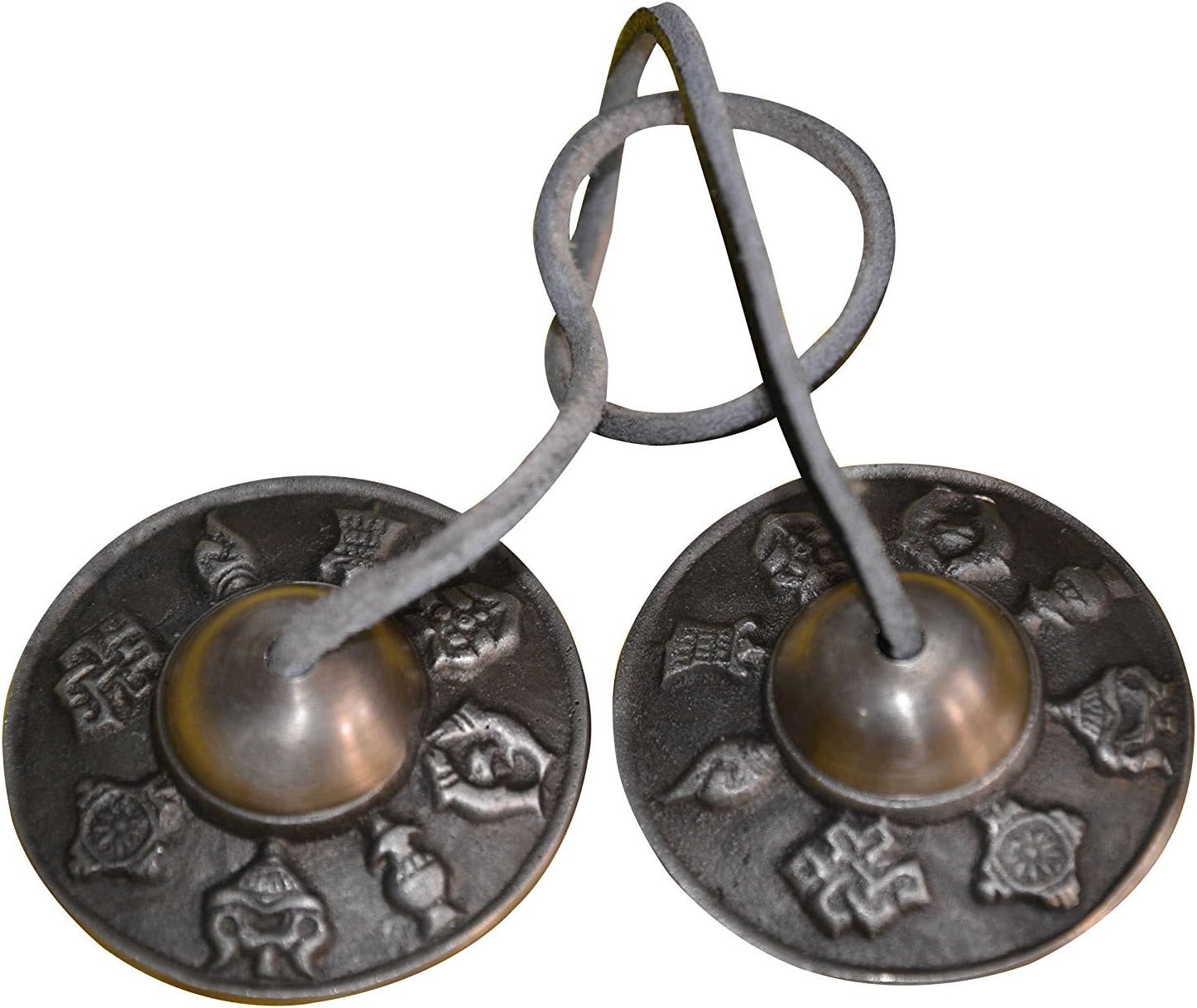 Tingsha Tibetan Meditation Bell 2.5" Buddha mantra bell Handmade Indian Musical Instrument - Buycrafty