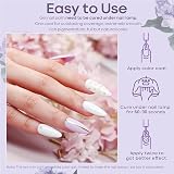 Kanorine White Gel Polish Soak Off UV LED Nail Varnish Art French Manicure Long view 6
