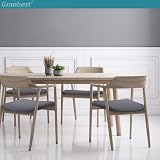 Granbest Jacquard Dining Chair Slipcovers Set of 4, Grey, 36-46cm Seats view 3