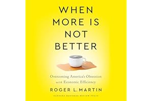 When More Is Not Better: Overcoming America's Obsession with Economic Efficiency