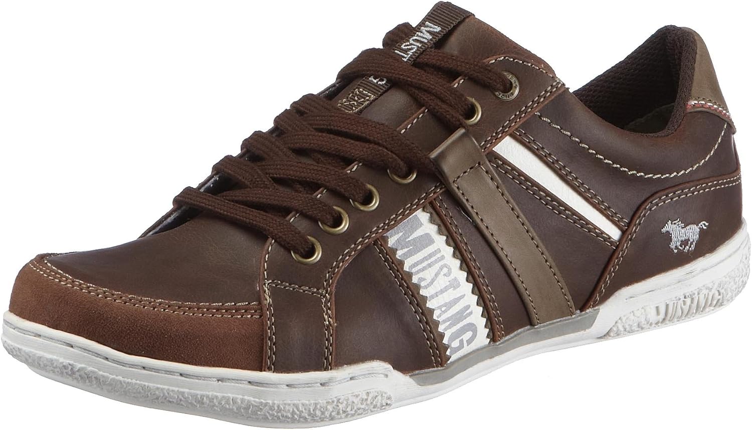 Mustang 403130131, Baskets mode homme Marron (31 Braun Weiss), 49
