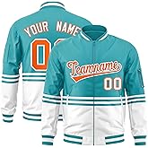 KXK Custom Fashion Varsity Bomber Jackets Lightweight Windbreaker Jacket Stitched Name Number Logo for Men Women Youth