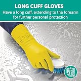 Ansell AlphaTec 37-320 Nitrile Gloves Long Cuff Yellow L 12 Pairs view 5