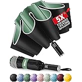 Seniny Windproof Travel Umbrella, Automatic Umbrellas for Rain, Portable & Compact Umbrellas for Backpack, Strong UV for Protection, Folding Small Sun Umbrella for Car, Walking