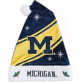 FOCO NCAA Team Logo High End Holiday Santa Cap Hat