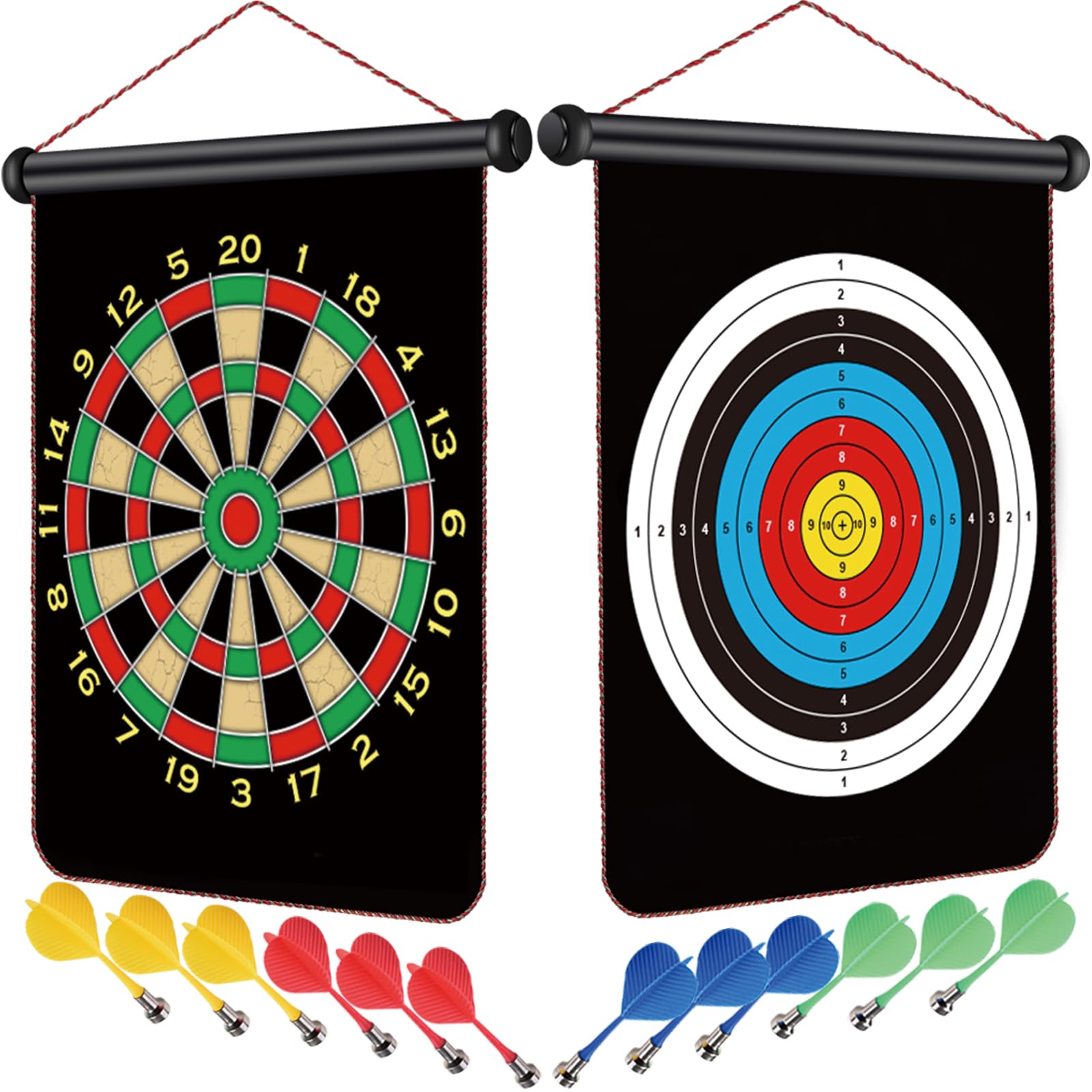 Photo 1 of *MINOR DAMAGE - USED*
Magnetic Dart Board for Kids, Fun Toys Gifts for Boys 8 9 10 11 12 13 14 Years Old Teen Birthday Valentine Eater Christmas Stocking Stuffers Indoor Room Games, Magnet Dartboard Sets Double Sided