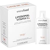 Codeage Liposomal Vitamin C Liquid 1000mg Vitamin C, 4000mg Essential Phospholipids, Supplement For Daily Immune Support, Liposomes For Absorption, Citrus Bioflavonoids, Vitamin E, Non-GMO, 32 Pouches