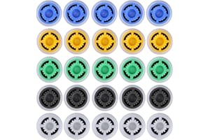 Yeanifeana 25Pcs Shower Flow Reducer Limiter, GPM 1.5 1.8 2.0 2.5 3.0 Water Saver Adapter Set for Handheld Shower,Bathroom, T