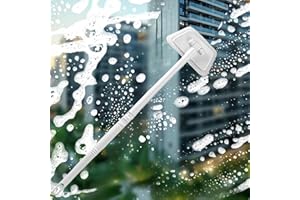 Tub Tile Scrubber Cleaning Brush - Adjustable Long Handled Window Screen Cleaner Tool Sponge on a Stick for Cleaning