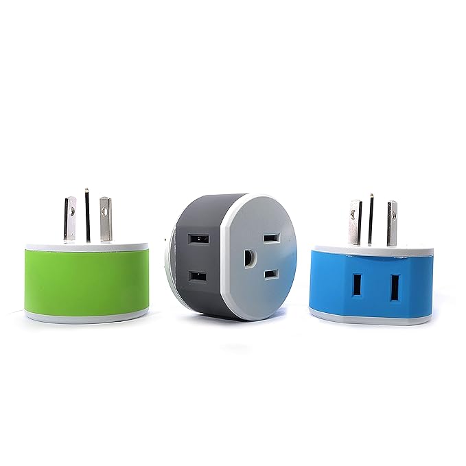 Australia, New Zealand, China Travel Plug Adapter - Dual USB - Surge Protection - Type I (U2U-16) Does Not Convert Voltage