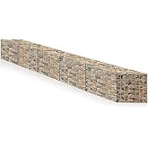 Yaocom Triangle Gabion Retaining Wall 129.9"x11.8"x19.7" Galvanized Steel | Retaining Wall, Raised Bed, Privacy Screen Support, High Load Wire Mesh, Rust Resistant Steel, Landscape Patio Fencing