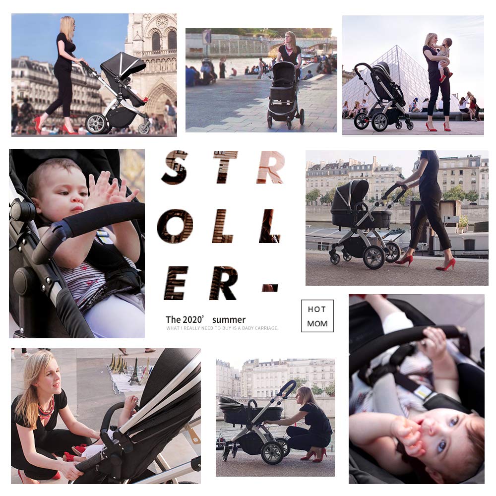 hot mom baby carriage with bassinet combo