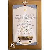 DaySpring - The Only Thing That Really Matters is Jesus - 50 Bulk Christmas Boxed Cards & Envelopes, NIV (J9693), Multicolor
